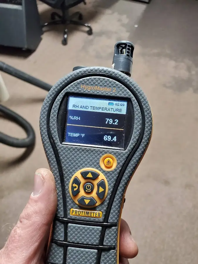 Moisture meter humidity assessment for Mold Remediation & Removal in North Stonington